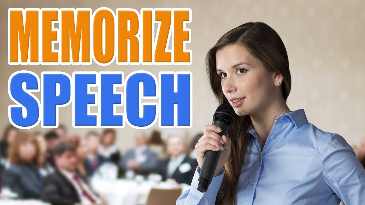 how to memorize a speech really fast